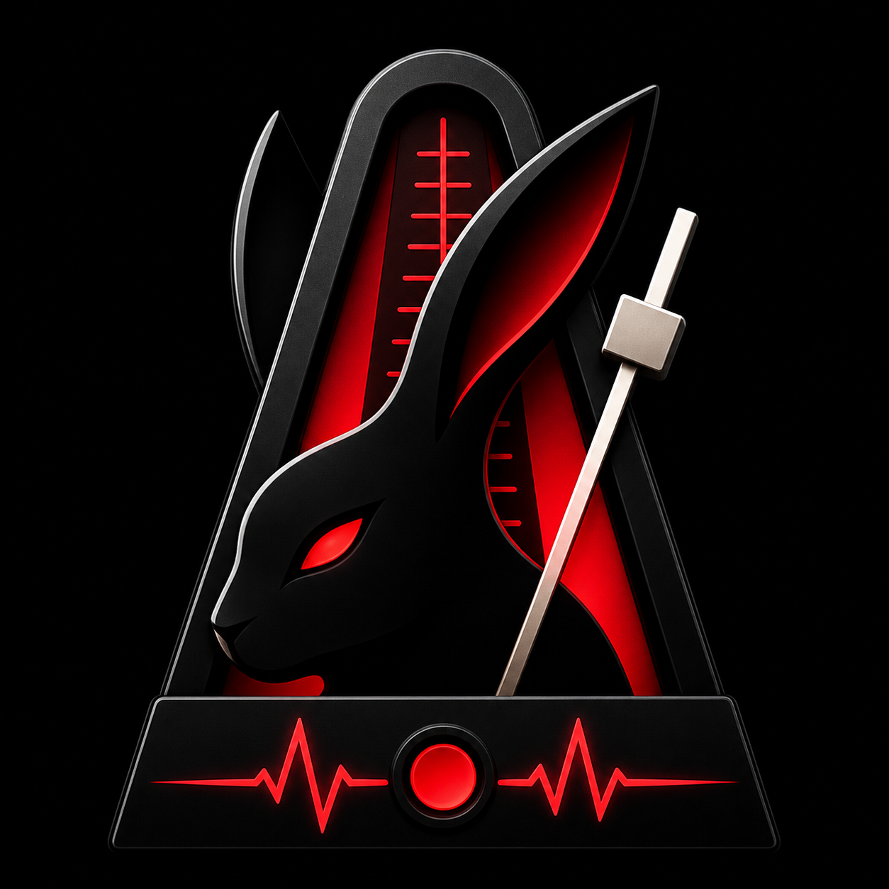 Black Rabbit Labs metronome logo
